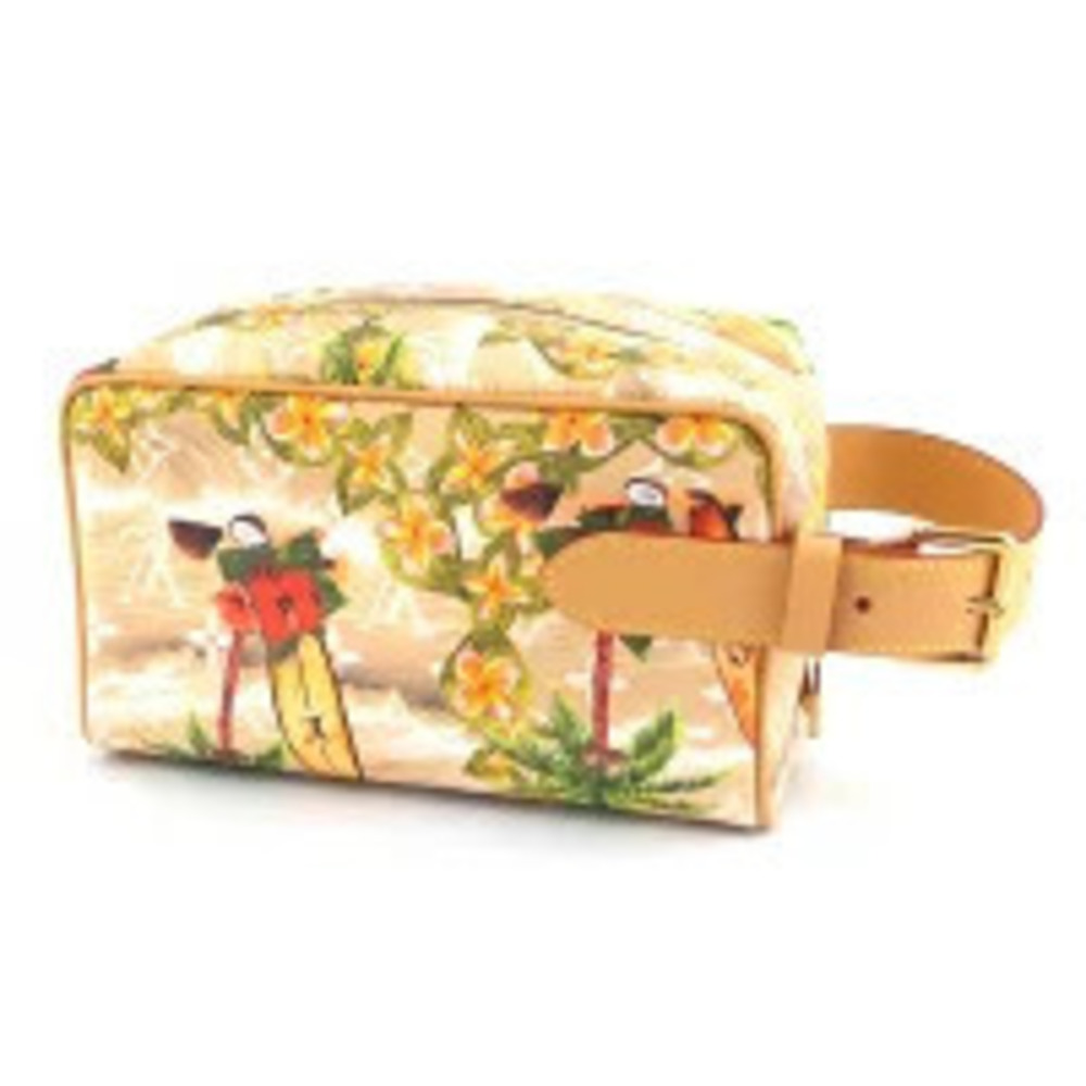 Louis Vuitton Locker Clutch Kit Bag Dopp Sand Monogram Surfing